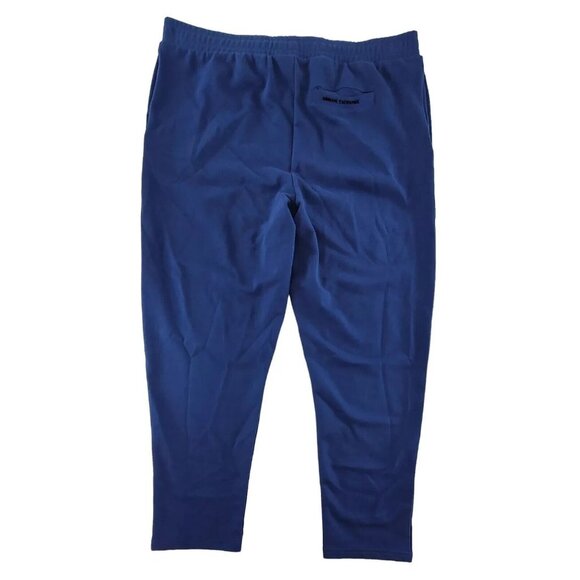 A|X ARMANI EXCHANGE Mens XL Falling Logo Jogger Track Pants Blue Depths Trouser - Picture 5 of 8